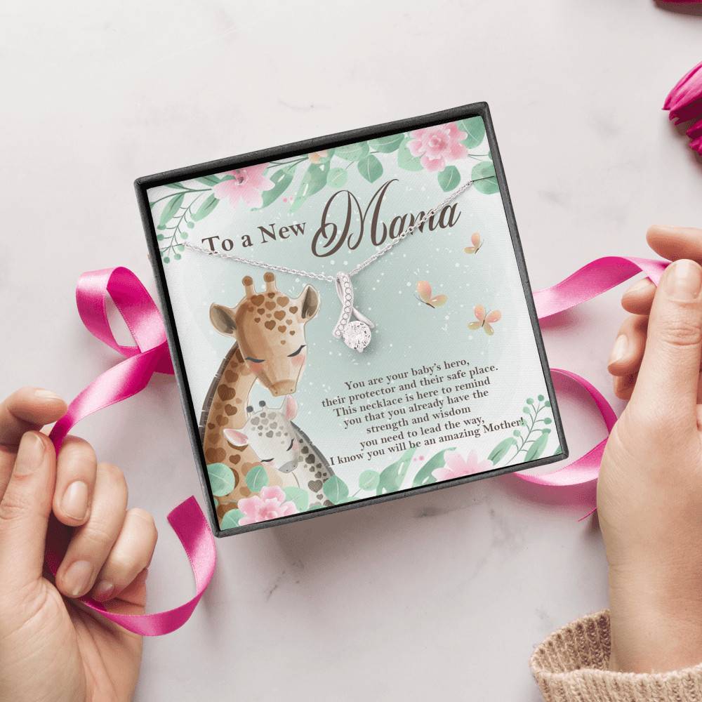 To A New Mama You're Your Baby's Hero I Know You Will An Amazing Mother Alluring Beauty Necklace