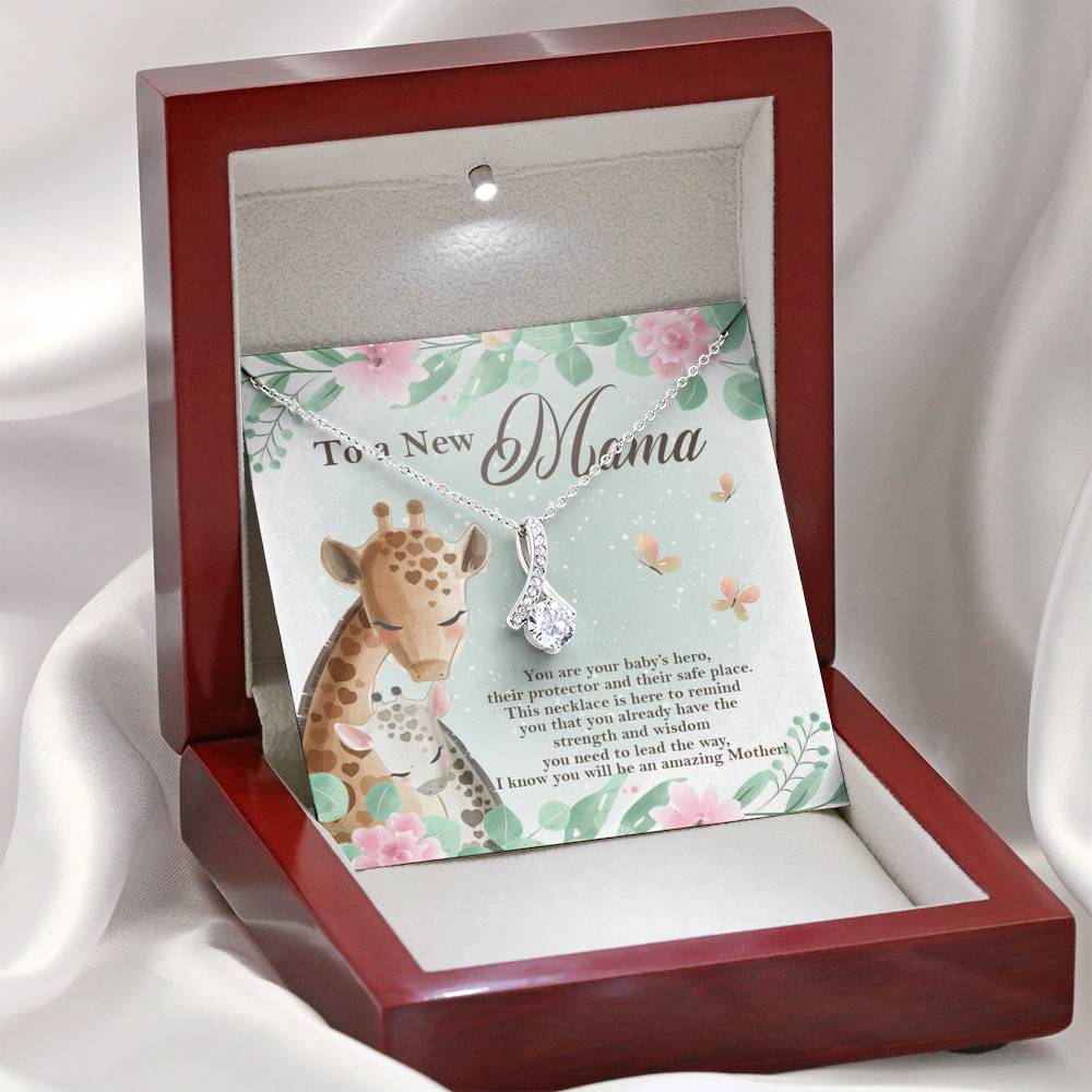 To A New Mama You're Your Baby's Hero I Know You Will An Amazing Mother Alluring Beauty Necklace