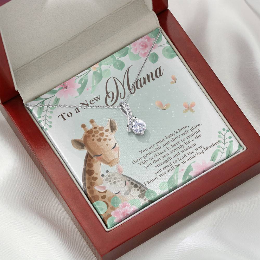 To A New Mama You're Your Baby's Hero I Know You Will An Amazing Mother Alluring Beauty Necklace