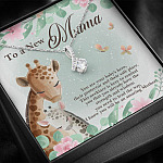 To A New Mama You're Your Baby's Hero I Know You Will An Amazing Mother Alluring Beauty Necklace