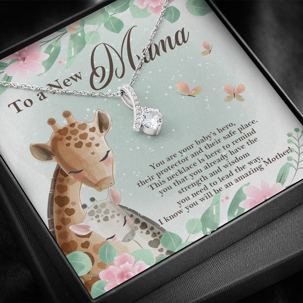 To A New Mama You're Your Baby's Hero I Know You Will An Amazing Mother Alluring Beauty Necklace
