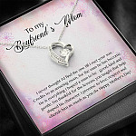To My Boyfriend's Mom I Never Thought I'd Find The One Till I Met Your Son Forever Love Pendant Necklace