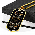 Viking Dad To My Son Wherever Your Journey In Life May Take You Dad And Son Dog Tag Pendant Necklace