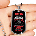 Dad To My Son Wherever Your Journey In Life May Take You Dad And Son Dog Tag Pendant Necklace Dad To My Son Wherever Your Journey In Life May Take You Dad And Son Dog Tag Pendant Necklace