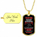 Dad To My Son Wherever Your Journey In Life May Take You Dad And Son Dog Tag Pendant Necklace Dad To My Son Wherever Your Journey In Life May Take You Dad And Son Dog Tag Pendant Necklace
