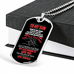 Dad To My Son Wherever Your Journey In Life May Take You Dad And Son Dog Tag Pendant Necklace Dad To My Son Wherever Your Journey In Life May Take You Dad And Son Dog Tag Pendant Necklace
