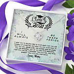 Class Of 2021 I Want You To Believe Deep In Your Heart Love Knot Necklace - Graduation Gifts From Mom