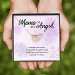 Mama Of An Angel I Carried You Every Second Of Your Life Love You Every Second Of Mine Interlocking Hearts Pendant Necklace