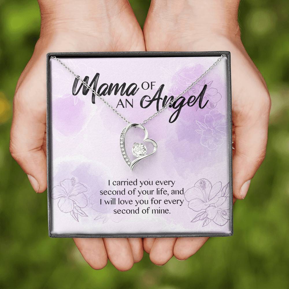 Mama Of An Angel I Carried You Every Second Of Your Life Love You For Every Second Of Mine Forever Love Pendant Necklace Mama Of An Angel I Carried You Every Second Of Your Life Love You For Every Second Of Mine Forever Love Pendant Necklace