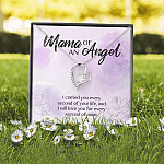 Mama Of An Angel I Carried You Every Second Of Your Life Love You For Every Second Of Mine Forever Love Pendant Necklace Mama Of An Angel I Carried You Every Second Of Your Life Love You For Every Second Of Mine Forever Love Pendant Necklace