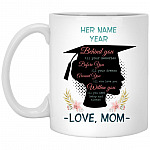 Graduation Behind You Girl, White, 11 oz. White Mug