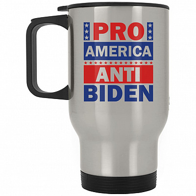 14 oz. Silver Travel Mug
