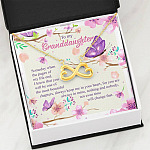 To My Granddaughter Someday When The Pages Of My Life End Infinity Heart Pendant Necklace To My Granddaughter Someday When The Pages Of My Life End Infinity Heart Pendant Necklace