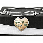 Personalized So Many in the Sea Yet I Found You and You Found Me Turtle Couple Heart Pendant Necklace