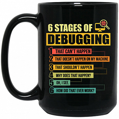 15 oz. Black Mug