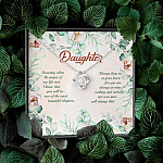 To My Daughter Someday When The Pages Of My Life End Love Knot Necklace