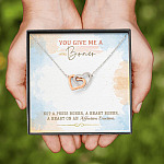 You Give Me A Boner Not A Penis Boner A Heart Boner A Heart On Funny Girlfriend Interlocking Hearts Pendant Necklace You Give Me A Boner Not A Penis Boner A Heart Boner A Heart On Funny Girlfriend Interlocking Hearts Pendant Necklace