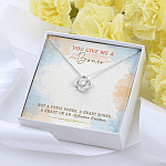 You Give Me A Boner Not A Penis Boner A Heart Boner A Heart On Funny Girlfriend Love Knot Necklace You Give Me A Boner Not A Penis Boner A Heart Boner A Heart On Funny Girlfriend Love Knot Necklace