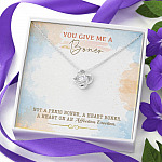 You Give Me A Boner Not A Penis Boner A Heart Boner A Heart On Funny Girlfriend Love Knot Necklace You Give Me A Boner Not A Penis Boner A Heart Boner A Heart On Funny Girlfriend Love Knot Necklace