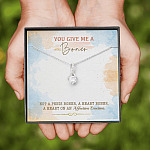 You Give Me A Boner Not A Penis Boner A Heart Boner A Heart On Funny Girlfriend Alluring Beauty Necklace