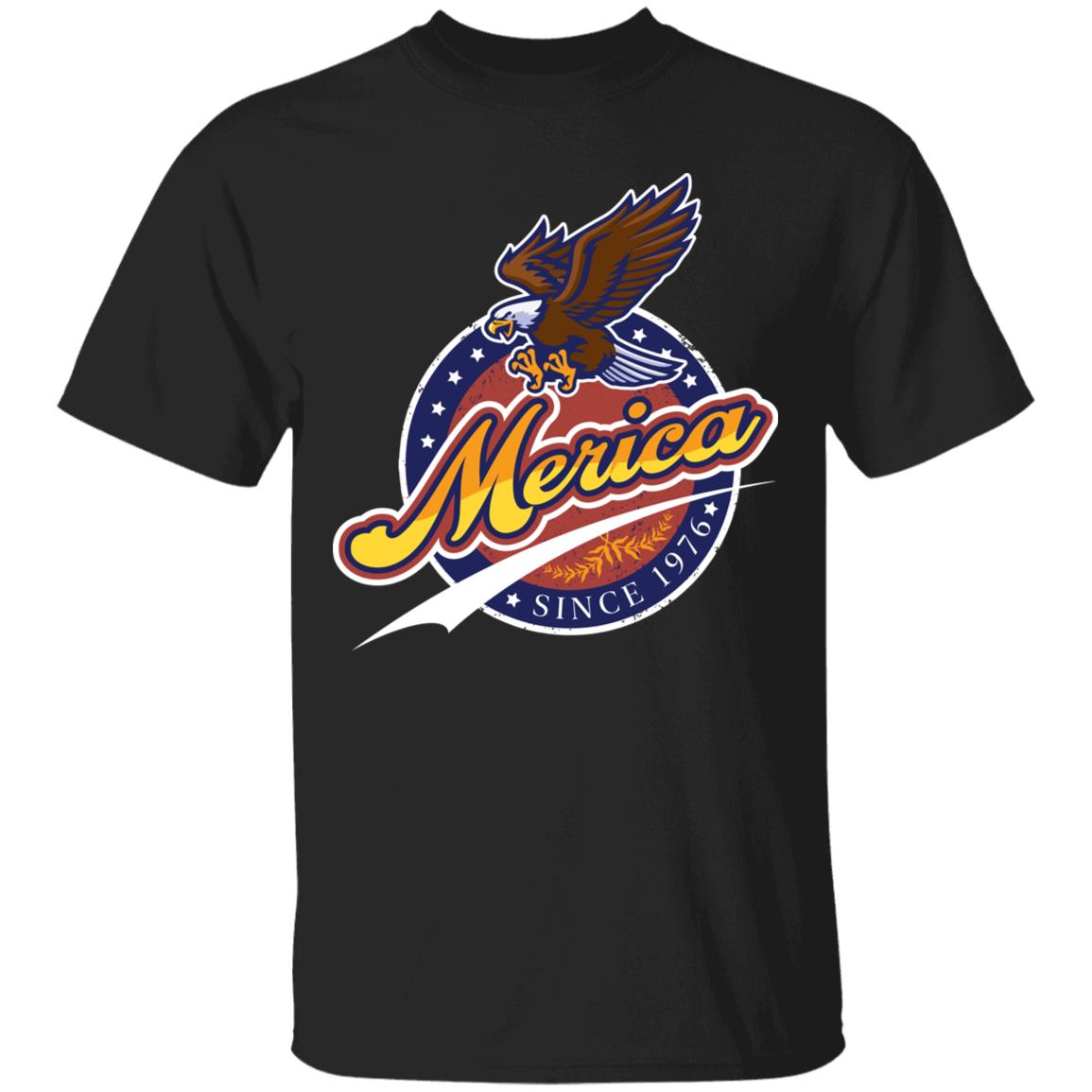 merica, Black, Unisex T-Shirt