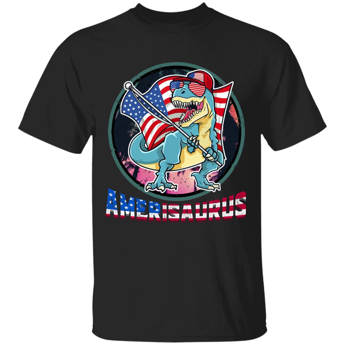 amerisaurus, Black, Unisex T-Shirt