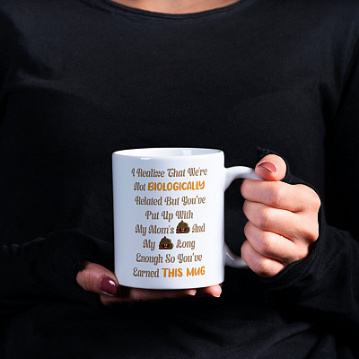 I Realize That We're Not Biologically Related Coffee Mug - Beer Stein - Water Bottle - Color Changing Mug