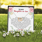 To My Daughter in Law We Love the Same Man You're the Answer I Love You Interlocking Hearts Pendant Necklace To My Daughter in Law We Love the Same Man You're the Answer I Love You Interlocking Hearts Pendant Necklace