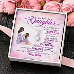 To My Daughter Even When I'm Not Close By I Want You To Know I Love You Alluring Beauty Necklace
