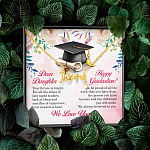 Dear Daughter Your Future Is Bright Happy Graduation We Always Believed In You Scripted Love Necklace