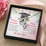 Dear Daughter Your Future Is Bright Happy Graduation We Always Believed In You Double Hearts Necklace Dear Daughter Your Future Is Bright Happy Graduation We Always Believed In You Double Hearts Necklace