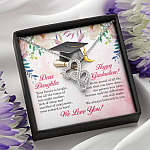 Dear Daughter Your Future Is Bright Happy Graduation We Always Believed In You Double Hearts Necklace Dear Daughter Your Future Is Bright Happy Graduation We Always Believed In You Double Hearts Necklace