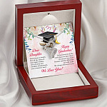 Dear Daughter Your Future Is Bright Happy Graduation We Always Believed In You Double Hearts Necklace Dear Daughter Your Future Is Bright Happy Graduation We Always Believed In You Double Hearts Necklace