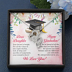 Dear Daughter Your Future Is Bright Happy Graduation We Always Believed In You Double Hearts Necklace Dear Daughter Your Future Is Bright Happy Graduation We Always Believed In You Double Hearts Necklace