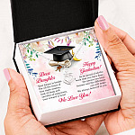 Dear Daughter Your Future Is Bright Happy Graduation We Always Believed In You Anchor Necklace