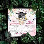Dear Granddaughter Your Future Is Bright Happy Graduation We Always Believed In You Interlocking Hearts Pendant Necklace