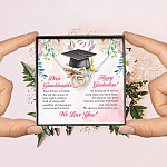 Dear Granddaughter Your Future Is Bright Happy Graduation We Always Believed In You Interlocking Hearts Pendant Necklace