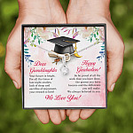 Dear Granddaughter Your Future Is Bright Happy Graduation We Always Believed In You Alluring Beauty Necklace