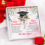 Dear Granddaughter Your Future Is Bright Happy Graduation We Always Believed In You Stethoscope Necklace Dear Granddaughter Your Future Is Bright Happy Graduation We Always Believed In You Stethoscope Necklace