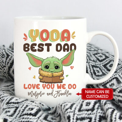 Alternative view of Personalized Fathers Day Gift You Da Best Dad Love You We Do Coffee Mug - Beer Stein - Water Bottle