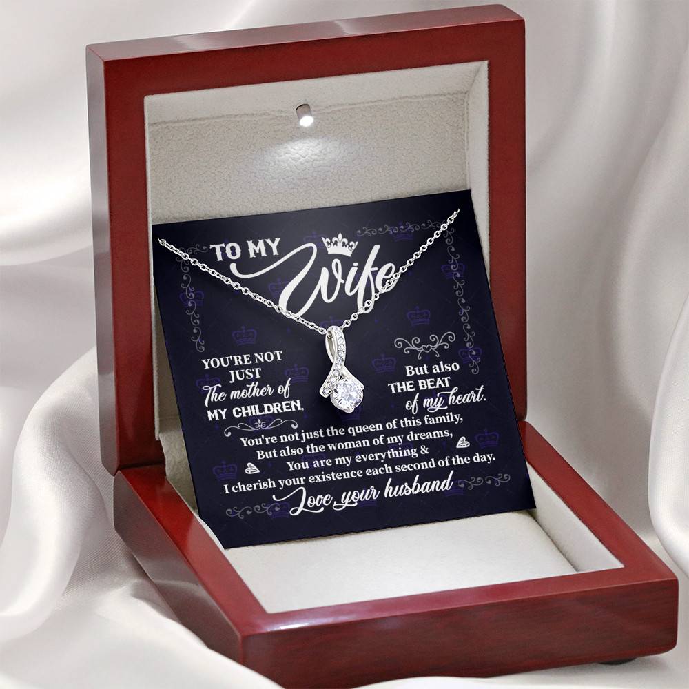 To My Wife You're Not Just the Mother of My Children Alluring Pendant Necklace