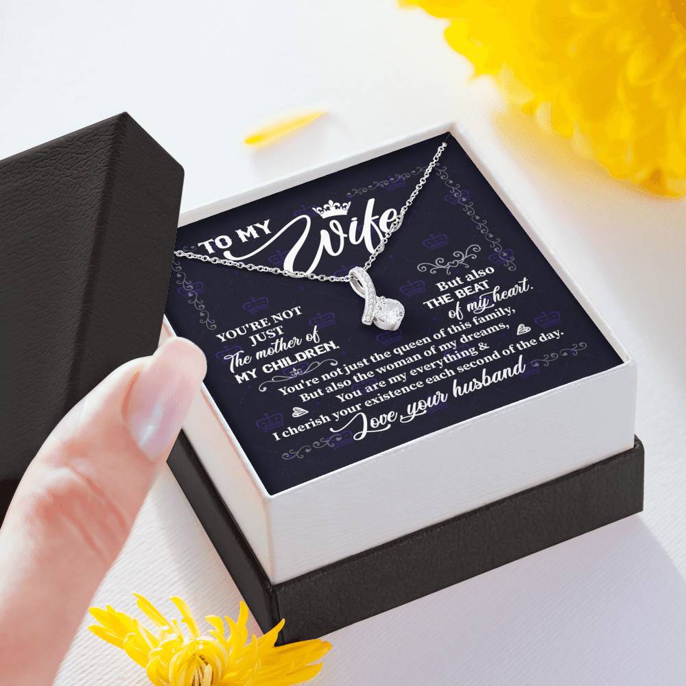 To My Wife You're Not Just the Mother of My Children Alluring Pendant Necklace
