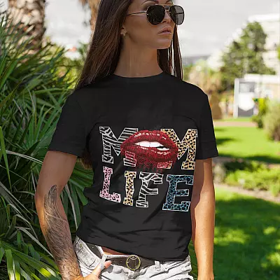 Alternative view of Mom Life T-Shirt - Mom Shirt Funny