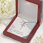 I Can Do All Things Through Christ Who Strengthens Me Artisan Crafted Cross Necklace