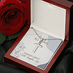 I Can Do All Things Through Christ Who Strengthens Me Artisan Crafted Cross Necklace
