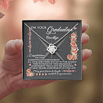 Personalized May Your Future Be Bright And Full Of Opportunities Love Knot Necklace - Graduation 2021 Gift