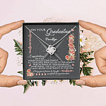 Personalized May Your Future Be Bright And Full Of Opportunities Love Knot Necklace - Graduation 2021 Gift