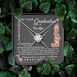Personalized May Your Future Be Bright And Full Of Opportunities Love Knot Necklace - Graduation 2021 Gift