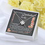 Personalized May Your Future Be Bright And Full Of Opportunities Love Knot Necklace - Graduation 2021 Gift