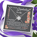 Personalized May Your Future Be Bright And Full Of Opportunities Love Knot Necklace - Graduation 2021 Gift